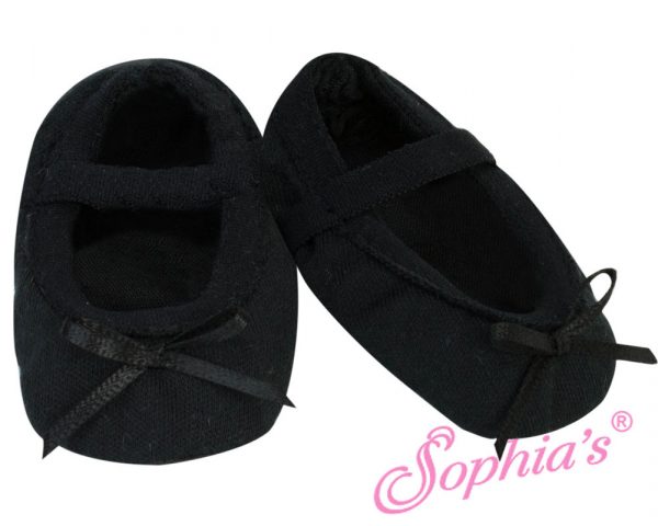 Black Ballet Slippers 18"