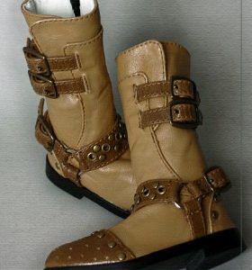 B2-C Tan Studded Cowboy Boots (SD Size)