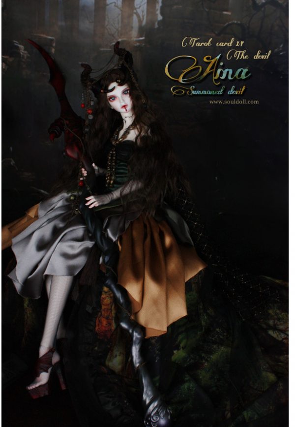 Tarot Card No 15 The Devil Aina LE (Zenith Girl)