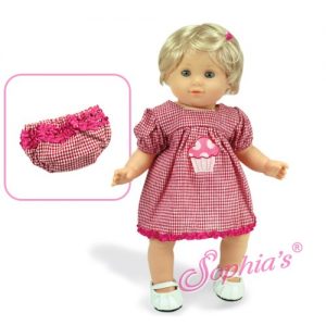 Fuchsia Cupcake Dress 15″ (Bitty Baby/Etc)