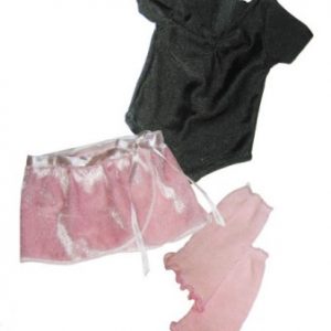 Ballet Leotard, Skirt & Leg Warmers 18″