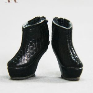 Gaga Boots (Black) Fits 12″ FR/Barbie/Momoko/Etc