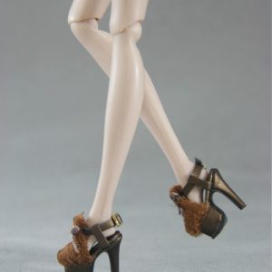 Eva Shoes (Brown/Bronze) Fits 12″ FR/Barbie/Momoko/Etc