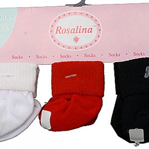 Set of Three Socks (Red/White/Navy) 15″ Baby Dolls