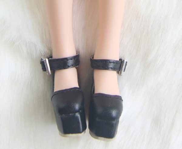 Karina Wedge Shoe (Black) Fits Lati-Yellow/Blythe/Pullip