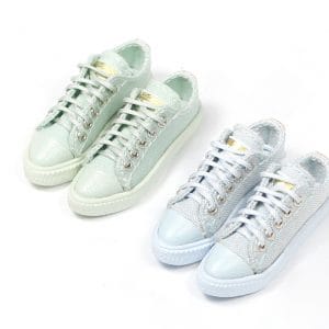 SK Canvas Sneakers (Mint Green) Fits Lati Yellow/Blythe/Azone/Obitsu 21-27/Momoko