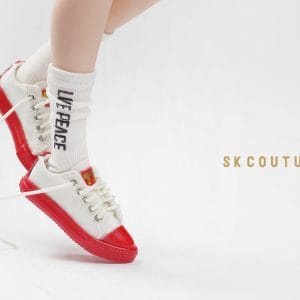 SK Canvas Sneakers (Sp Ed/Red) Fits Lati Yellow/Blythe/Azone/Obitsu 21-27/Momoko