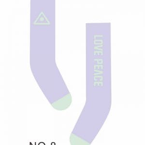 Peace/Love Socks (Lavender w/Green) Fits Lati Yellow/Blythe/Azon