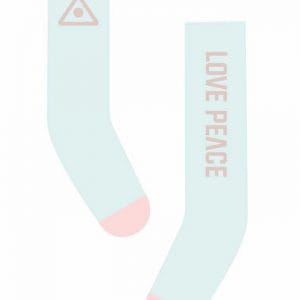 Peace/Love Socks (White w/Pink) Fits Lati Yellow/Blythe/Azone/Et