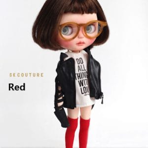SK Long Boots (Red) Fits Blythe/Pullip/Etc