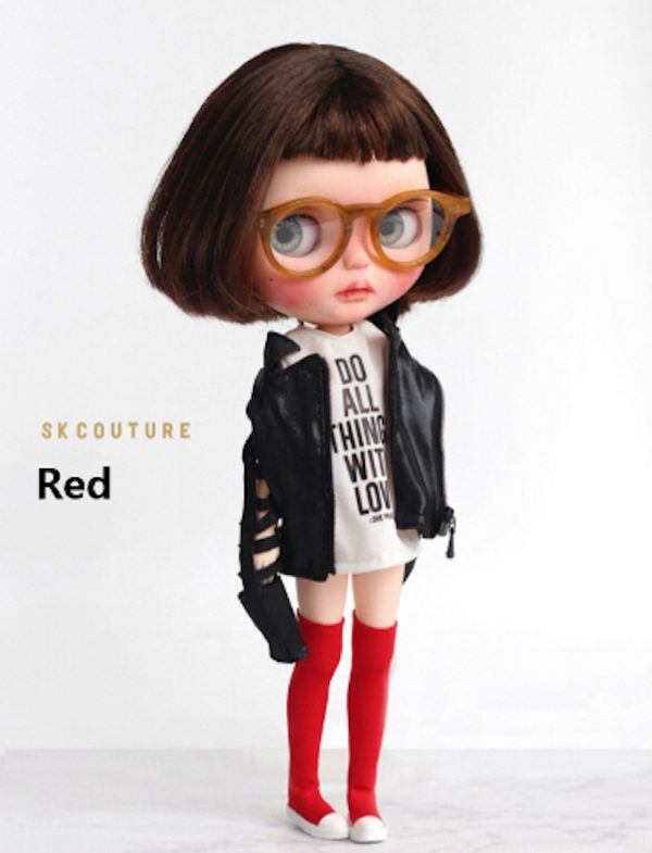 SK Long Boots (Red) Fits Blythe/Pullip/Etc