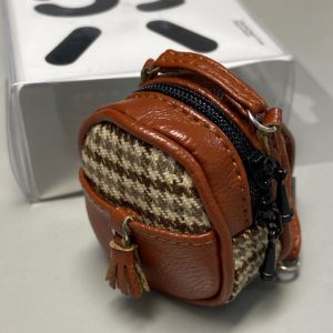 Gingham Backpack (Brown) Fits Lati/Blythe/Azone/12″