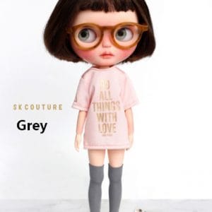 SK Long Boots (Grey) Fits Blythe/Pullip/Etc