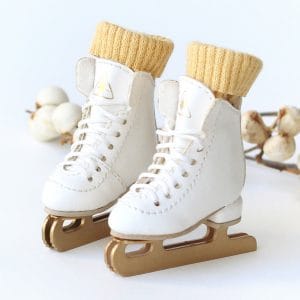 SK Ice Skates (Pure White) Fits Lati-Yellow/Blythe/Pullip/1/8 BJ