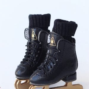 SK Ice Skates (Black) Fits Lati-Yellow/Blythe/Pullip/1/8 BJD