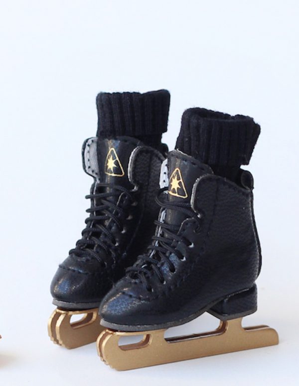 SK Ice Skates (Black) Fits Lati-Yellow/Blythe/Pullip/1/8 BJD