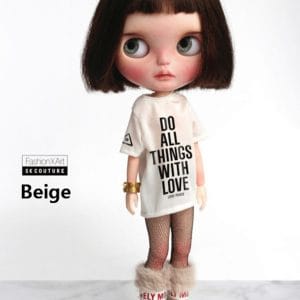 SK Snow Boots (Beige) Fits Blythe/Pullip/Etc