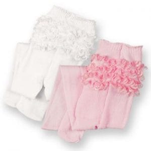 Rumba Tights (White) 15″ (Bitty Baby/Etc)
