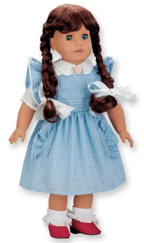 Blue Gingham Dorothy Costume Fits 18 American Girl  Doll Peddlar