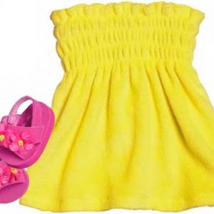 Yellow Terry Cover Up Dress 18″