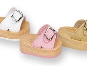 Foam Buckle Sandals (Pink) 18″