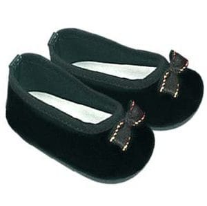 Black Velvet Slip-Ons 18″