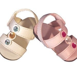 Gemstone Sandals (Pink) 18″