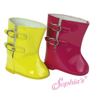Yellow Rain Boots/Wellies (Fits 18″ Play Dolls)