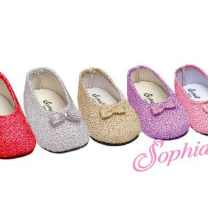 Glitter Shoe (Silver) 18″