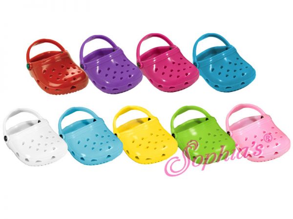 Pollywog (Croc) Sandals (Red) Fits 18" American Girl