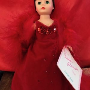 Scarlett 10″ Red Velvet Ball Gown  1994 MIB
