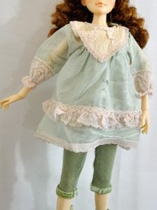 Mint & Lace China Silk Baby Doll Top – 43cm (MSD)