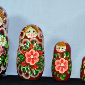 Matryoshaka doll from Russia, signed by artist (Nesting doll)