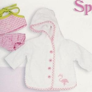 Pink Gingham Bathing Suit & Cover Up 15″ (Bitty Baby/Etc)