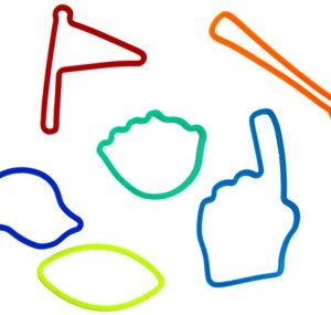 Silly Bandz Sport Fan Glow in the Dark Bracelet Pack