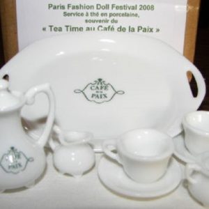 Paris Fashion Doll Festival Tea Time au Cafe de la Paix Tea Set