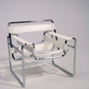 Furniture: Urban Environment Tubular Chair (White) 14-16″ Dolls