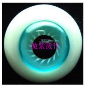 Eyes – Glass  Round 16mm Aquamarine