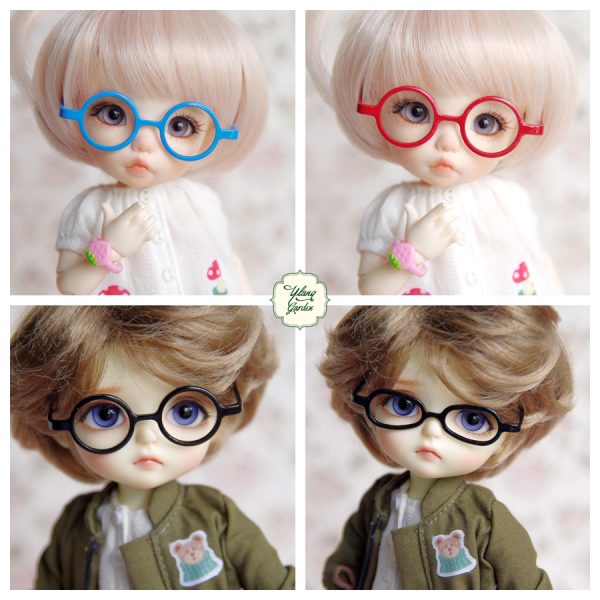 Ylang Garden Glasses (Blue Round) Fits 1/8 Dolls