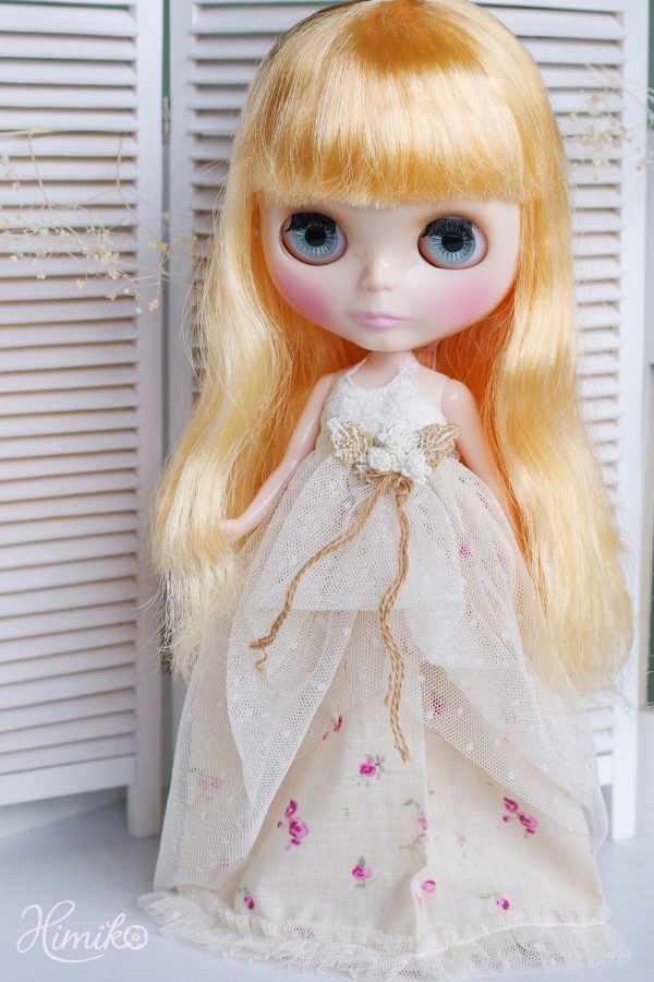 Ylang Garden Lace Dress (Cream) Fits Blythe/Momoko/Etc