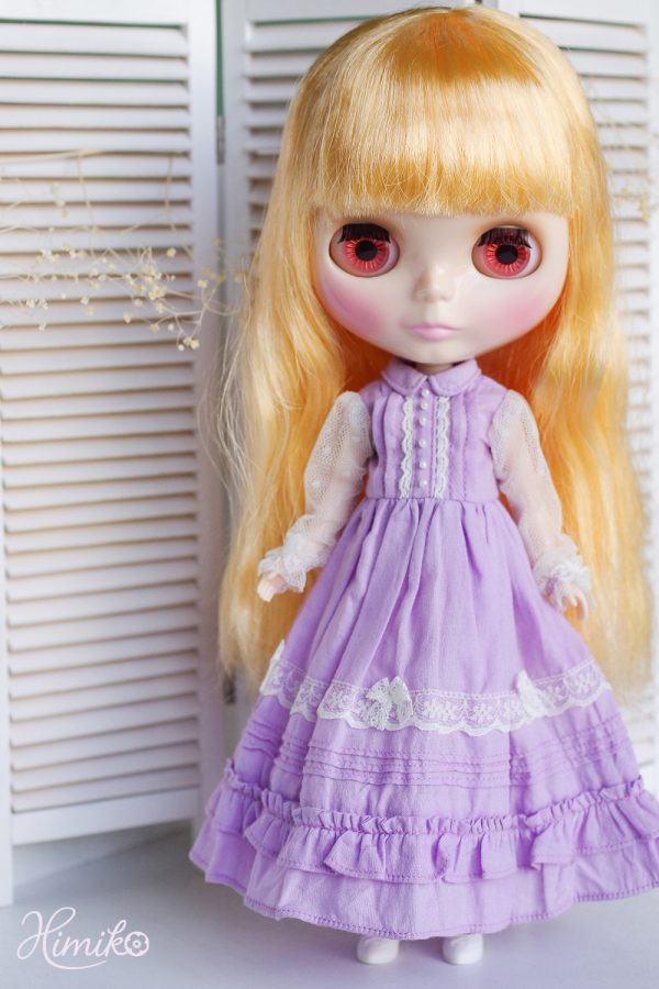 Ylang Garden Lolita Dress (Purple) Fits Blythe/Momoko/Etc