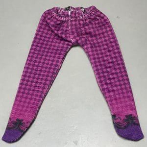 Ylang Garden Check Tights/Pantyhose (Purple) 1/8