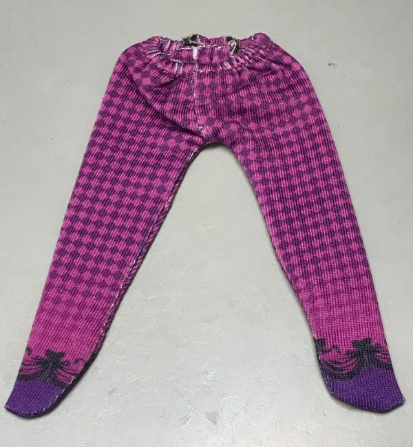 Ylang Garden Check Tights/Pantyhose (Purple) 1/8