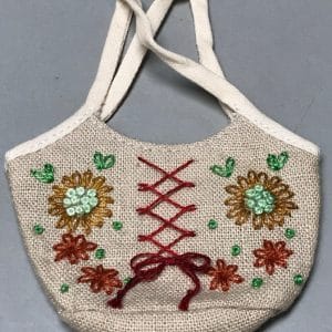 Ylang Garden Vintage Embroidered Bag (Large) #2