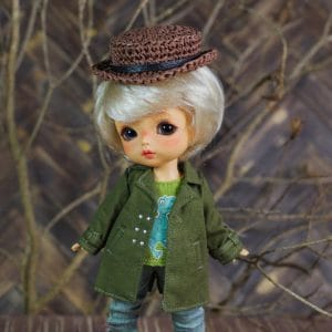 Ylang Garden Long Trench Coat (Green) 1/8