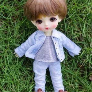 Ylang Garden Military Jacket (Pale Blue) 1/8