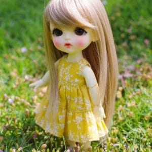 Ylang Garden Patchwork Dress (Yellow) 1/8