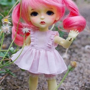 Ylang Garden Short Ruffle Dress (Pink) 1/8 Lati Yellow Pukifee