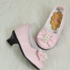 YS-266 Yo-SD Shoe: Polka Dot Pump (Pink)