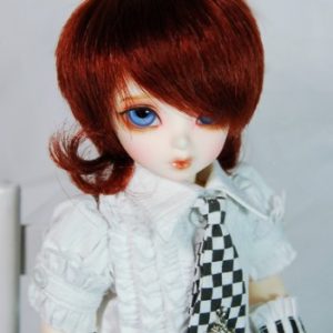 YW-85 Yo-SD Wig:  Dark Red Short Shag